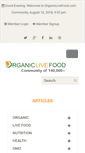 Mobile Screenshot of organiclivefood.com